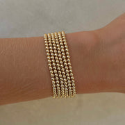 3MM Signature Bracelet-signature bracelet-Karen Lazar Design-5.75-Yellow Gold-Karen Lazar Design