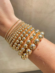 8MM Signature Bracelet-Gold Filled Bracelet-Karen Lazar Design-5.75-Yellow Gold-Karen Lazar Design