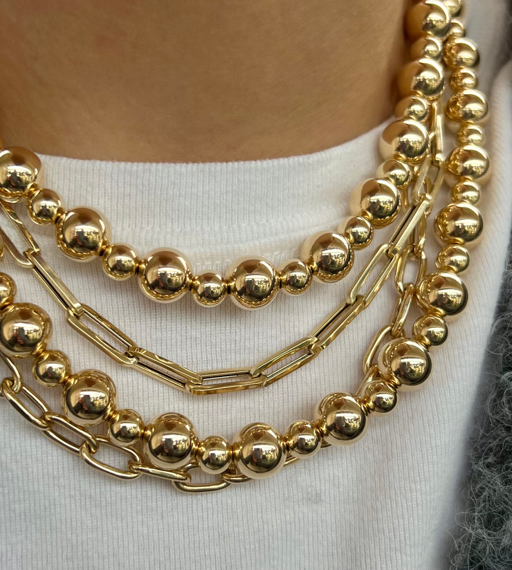 The Disco Signature Necklace-Necklaces-Karen Lazar Design-13-15"-Yellow Gold-Karen Lazar Design