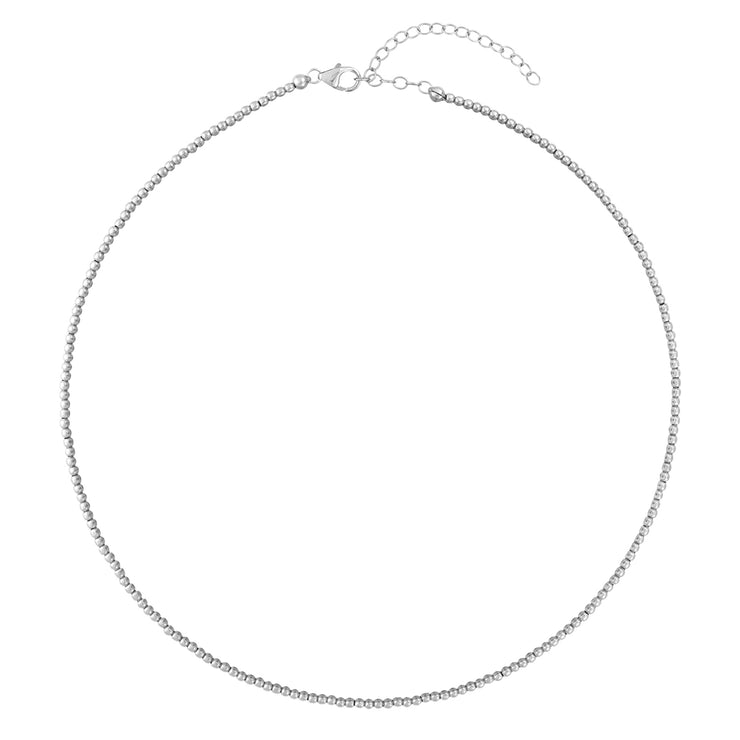 2MM Signature Beaded Necklace-Necklaces-Karen Lazar Design-13-15"-Yellow Gold-Karen Lazar Design
