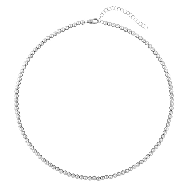 3MM Signature Beaded Necklace-Necklaces-Karen Lazar Design-13-15"-Yellow Gold-Karen Lazar Design