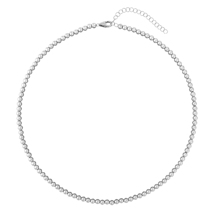 4MM Signature Beaded Necklace-Necklaces-Karen Lazar Design-13-15"-Yellow Gold-Karen Lazar Design