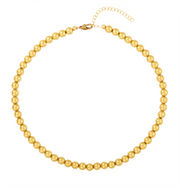 7MM Signature Beaded Necklace-Karen Lazar Design-13-15"-Yellow Gold-Karen Lazar Design
