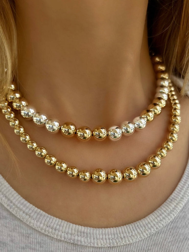 The Graduated Signature Necklace-Necklaces-Karen Lazar Design-16-18"-Yellow Gold-Karen Lazar Design