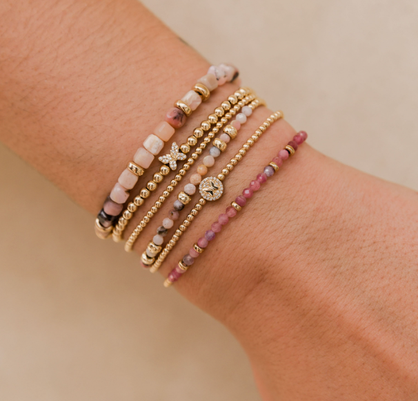 October Opal and Rondelle Bracelet Karen Lazar Design