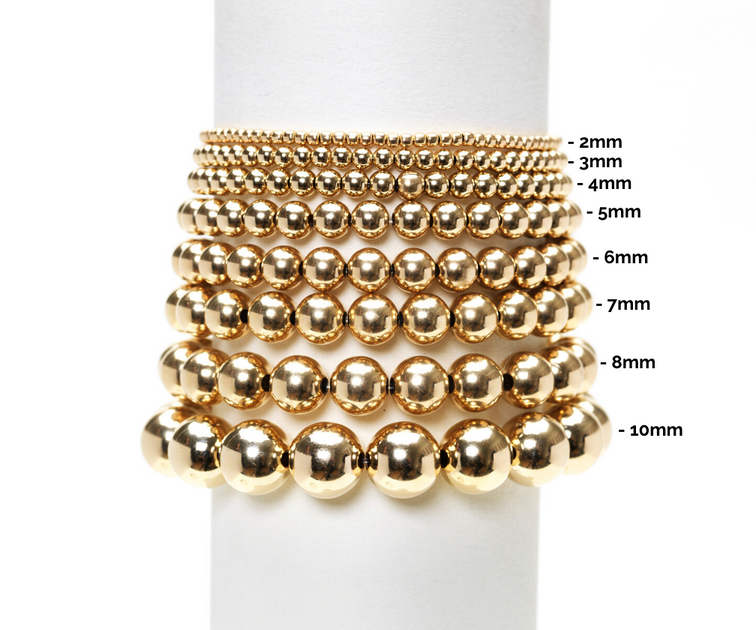 2mm gold bead bracelet deals