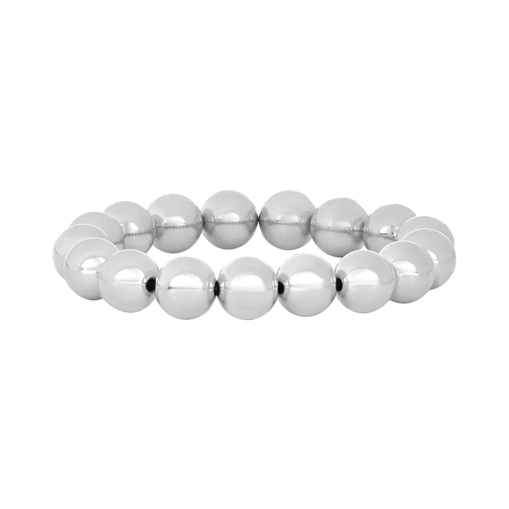 Silver Lion Cracked Marble Beads Bracelet - QUISENZ