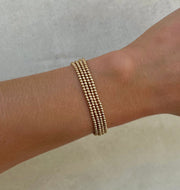 2MM Signature Bracelet-signature bracelet-Karen Lazar Design-5.75-Yellow Gold-Karen Lazar Design