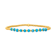 2MM Signature Bracelet with Classic Turquoise Gold Pattern-Yellow Gold Filled Bracelet-Karen Lazar Design-5.75-Yellow Gold-Karen Lazar Design
