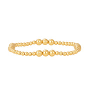 3 & 5mm Pattern Signature Bracelet-signature bracelet-Karen Lazar Design-5.75-Yellow Gold-Karen Lazar Design