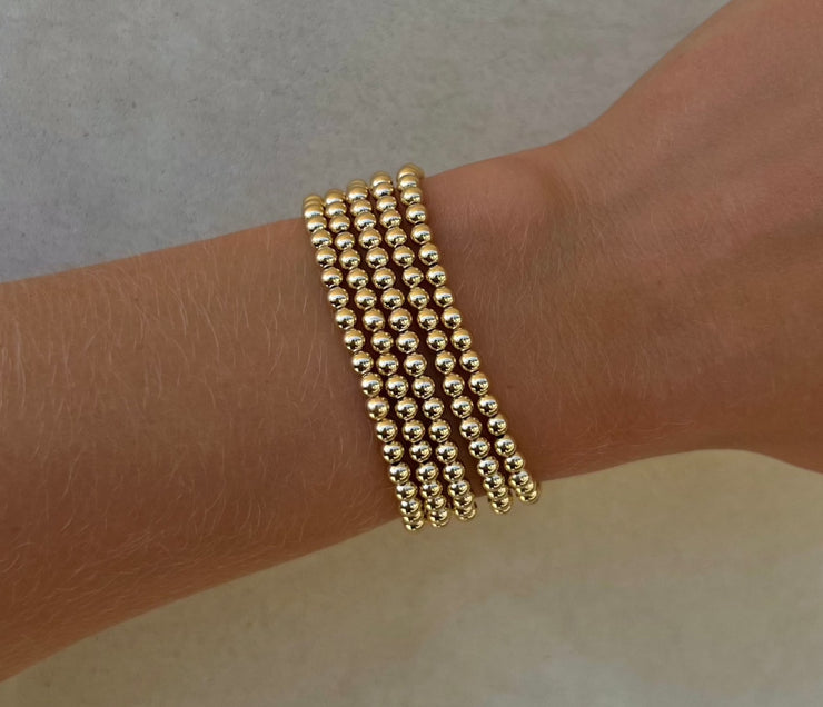 4MM Signature Bracelet-Gold Filled Bracelet-Karen Lazar Design-5.75-Yellow Gold-Karen Lazar Design