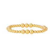 4 & 6mm Pattern Signature Bracelet-signature bracelet-Karen Lazar Design-5.75-Yellow Gold-Karen Lazar Design