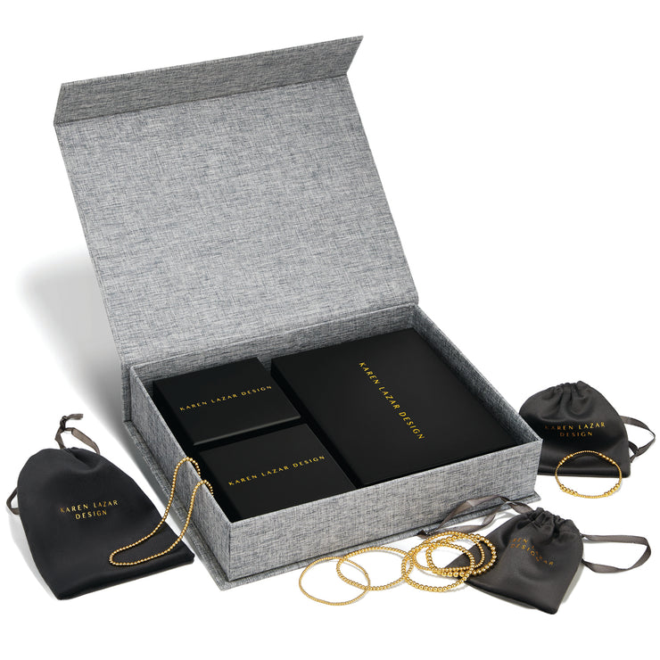 The KLD Best Sellers Gift Set-signature bracelet-Karen Lazar Design-5.75-Yellow Gold-Karen Lazar Design