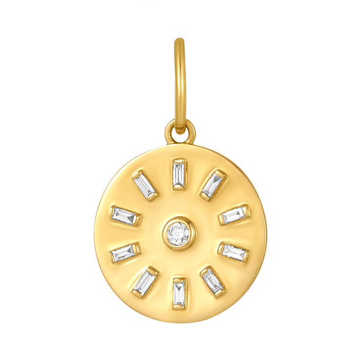 Diamond Pattern Disc Charm-Karen Lazar Design-Karen Lazar Design