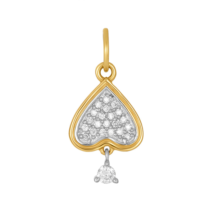 Vintage Inspired Diamond Spade Charm-Karen Lazar Design-Karen Lazar Design