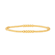 2 & 3mm Pattern Signature Bracelet-signature bracelet-Karen Lazar Design-5.75-Yellow Gold-Karen Lazar Design