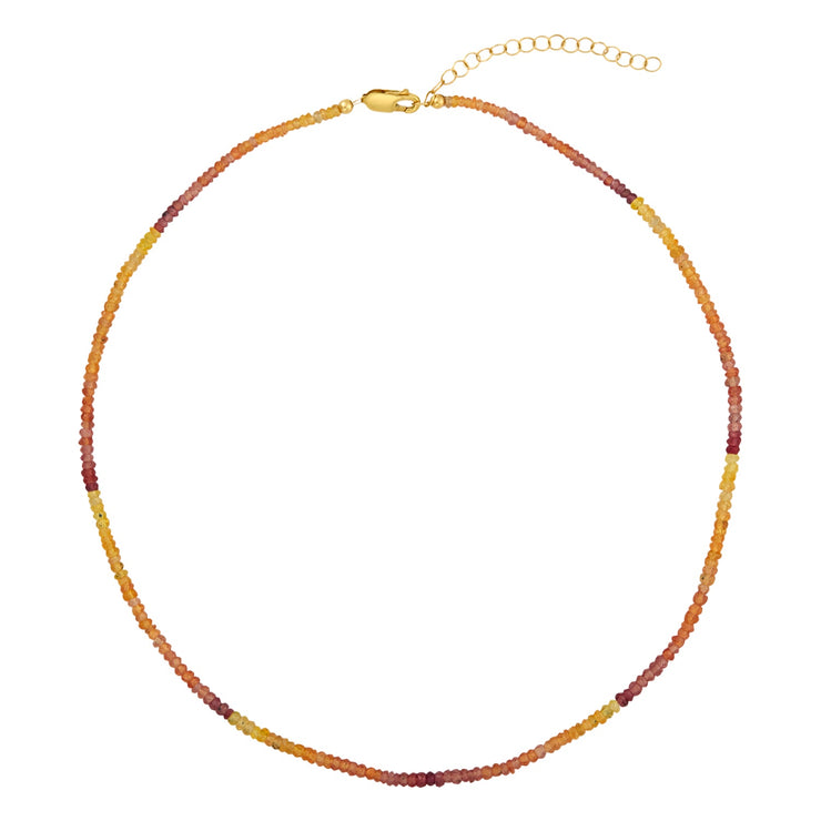 Fiery Ombré Necklace-Gemstone Necklace-Karen Lazar Design-16-18"-Karen Lazar Design