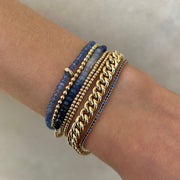 Blue Sapphire Box Tennis Bracelet-Karen Lazar Design-Karen Lazar Design