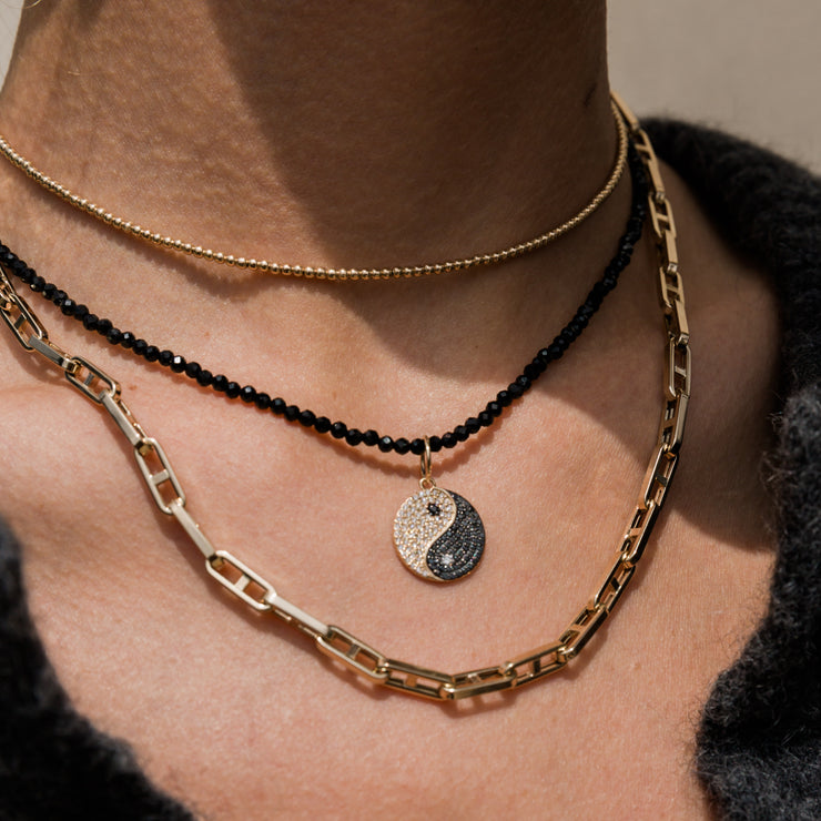 Mariner Link Necklace-Fine Jewelry-Karen Lazar Design-16-18"-Yellow Gold-Karen Lazar Design