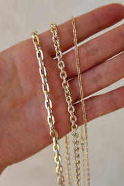 Squared Oval Chain Necklace