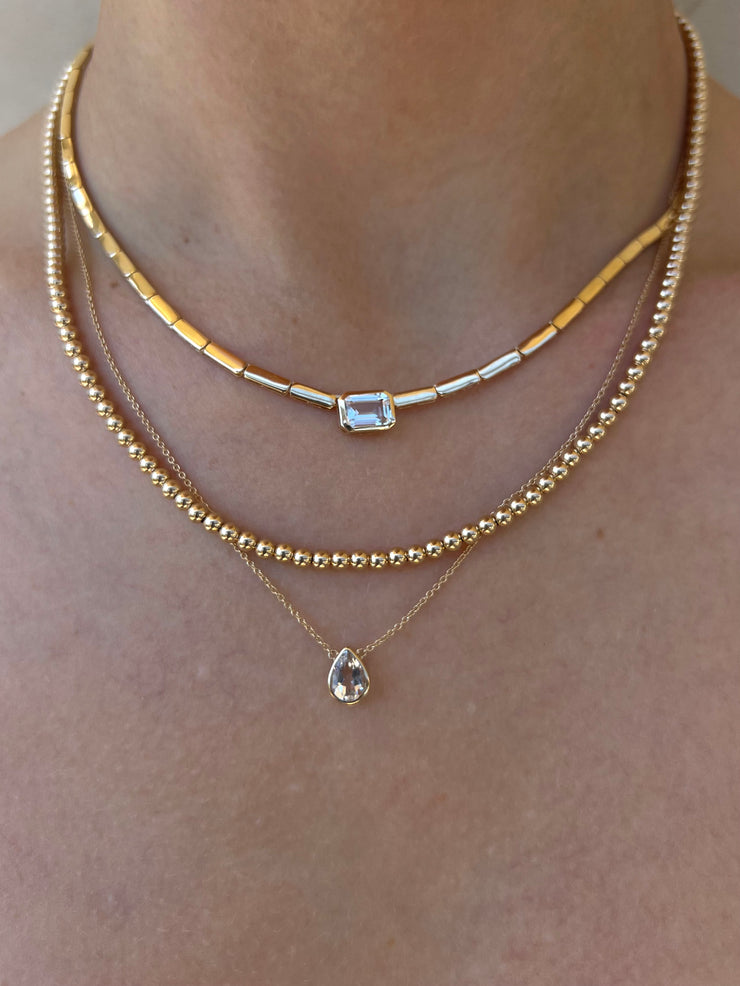 The Fine 3mm Signature Beaded Necklace-Karen Lazar Design-Karen Lazar Design