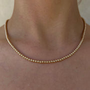 The Fine 3mm Signature Beaded Necklace-Karen Lazar Design-Karen Lazar Design