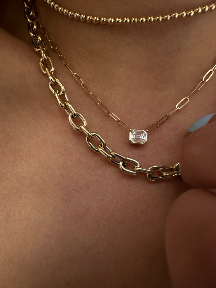 Short Oval Link Necklace-Karen Lazar Design-Karen Lazar Design