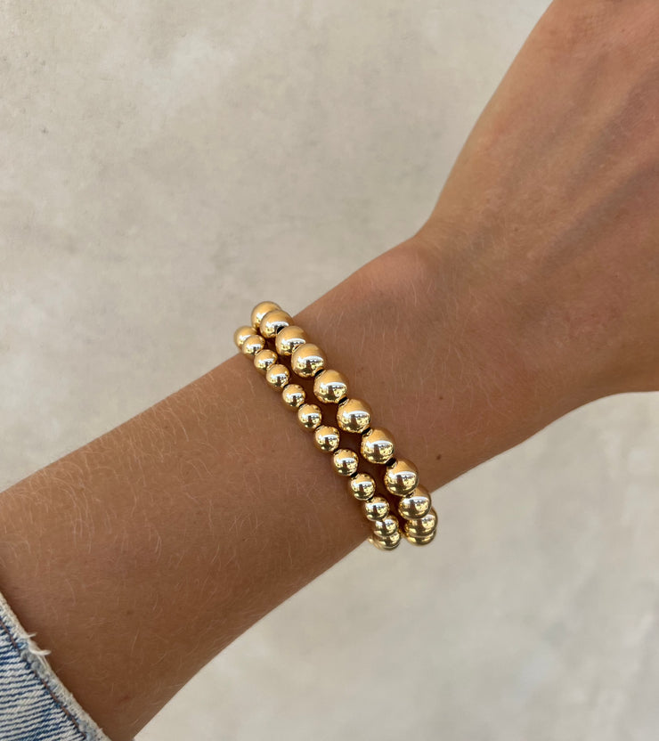 The Everyday Statement Stack Yellow Gold Filled Bracelet