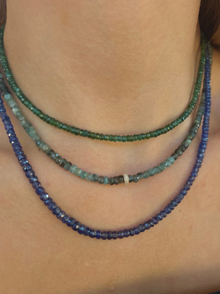 Blue Sapphire Necklace Gold Filled Bracelet
