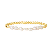4MM Signature Bracelet with Baroque Pearls