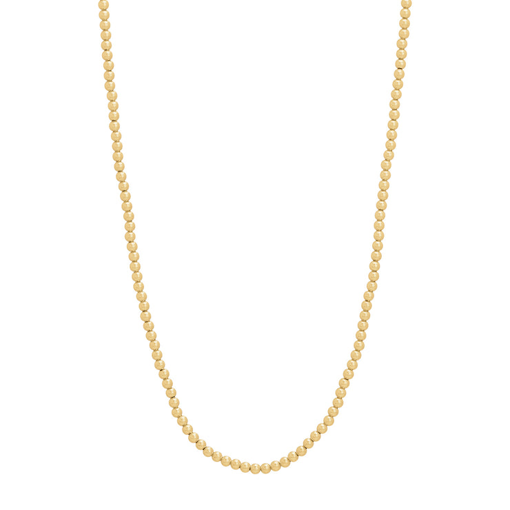 3MM Signature Beaded Necklace-Necklaces-Karen Lazar Design-13-15"-Yellow Gold-Karen Lazar Design