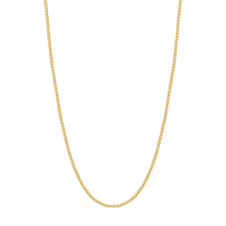 2MM Signature Beaded Necklace-Necklaces-Karen Lazar Design-13-15"-Yellow Gold-Karen Lazar Design