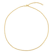 Vintage Box Chain Necklace-Karen Lazar Design-18"-Yellow Gold-Karen Lazar Design