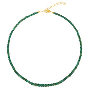 Fancy Emerald Necklace Gold Filled Bracelet
