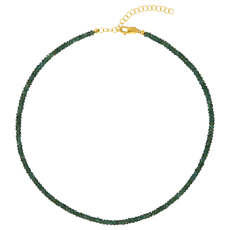 Green Kyanite Necklace-Gold Filled Bracelet-Karen Lazar Design-14-16"-Karen Lazar Design