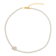 Pearl on Pearl Necklace-Gold Filled Bracelet-Karen Lazar Design-14-16"-Karen Lazar Design