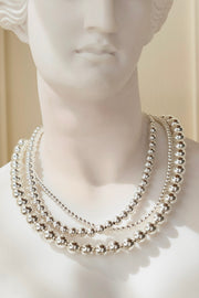 10MM Signature Beaded Necklace-Karen Lazar Design-13-15"-Yellow Gold-Karen Lazar Design