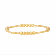 2 & 4mm Pattern Signature Bracelet-signature bracelet-Karen Lazar Design-5.75-Yellow Gold-Karen Lazar Design