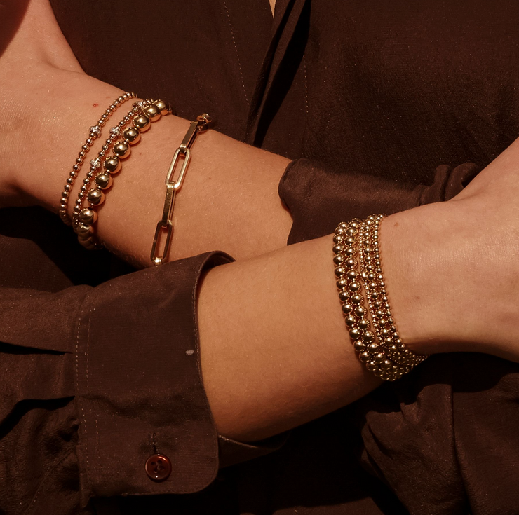 2MM Signature Bracelet with Orzo Pattern Bracelets
