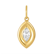 Bezel Marquise Diamond Charm