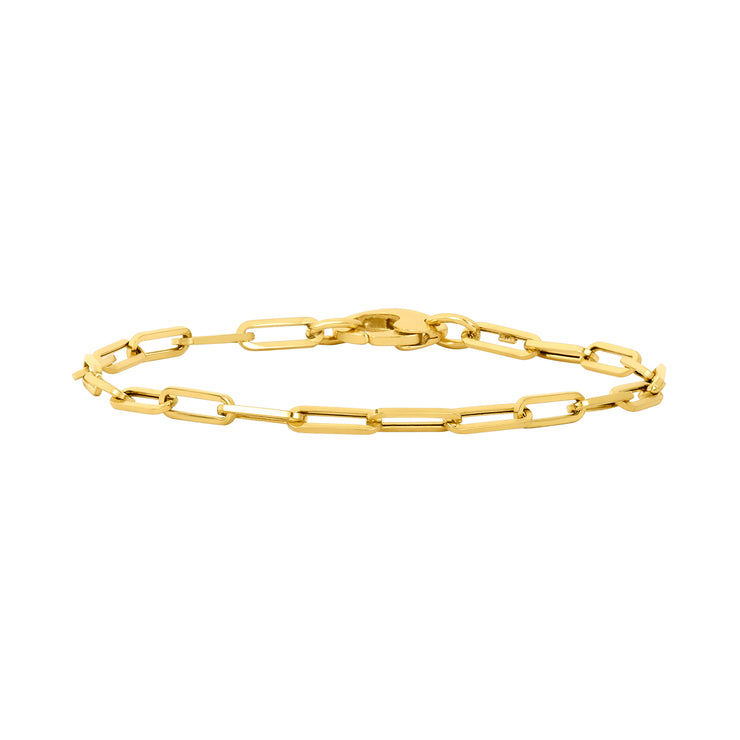 14K Yellow Gold Mini Link Bracelet Fine Jewelry