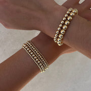 The KLD Signature Stack Yellow Gold Filled Bracelet