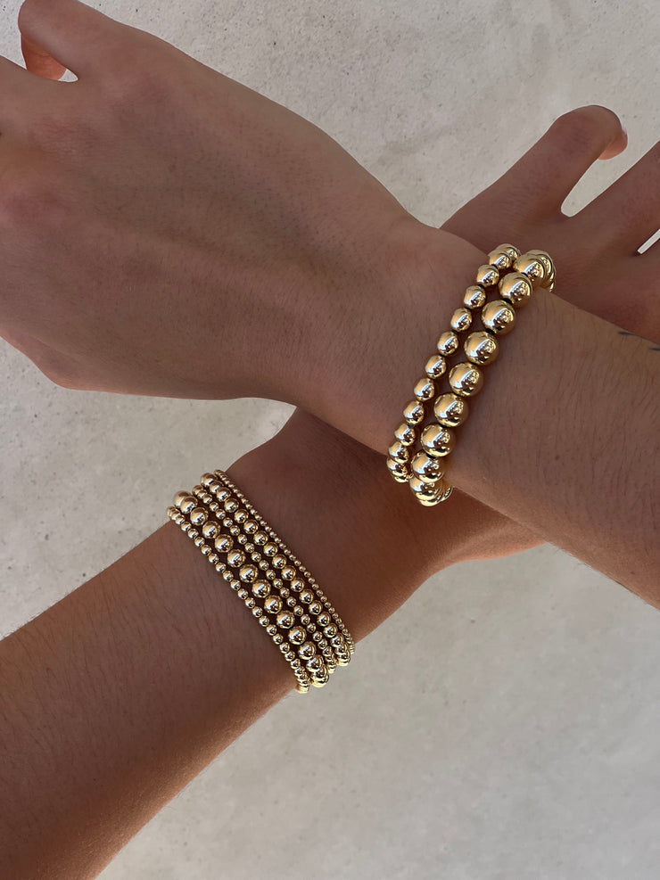 The Everyday Statement Stack Yellow Gold Filled Bracelet