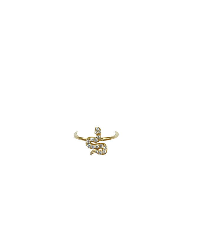 14k Gold and Diamond Snake Ring-Karen Lazar Design-7-Karen Lazar Design