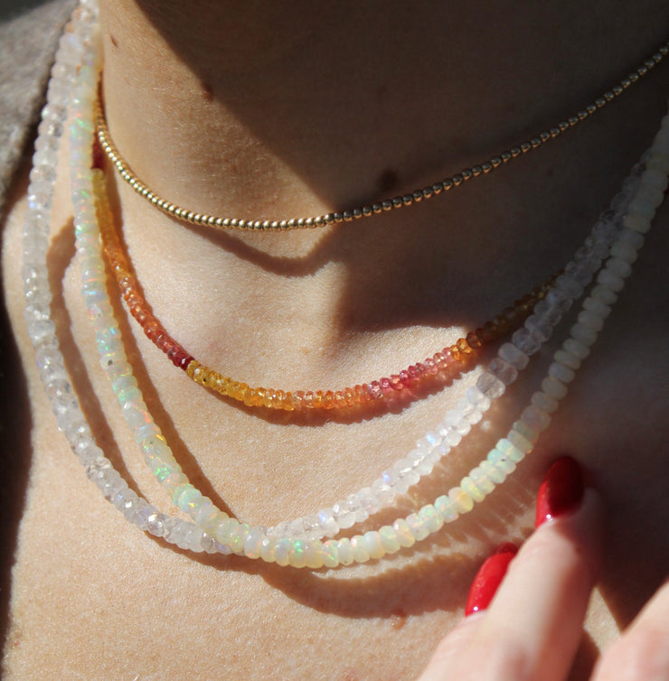 Majestic Opal Necklace-Gold Filled Bracelet-Karen Lazar Design-14-16"-Karen Lazar Design