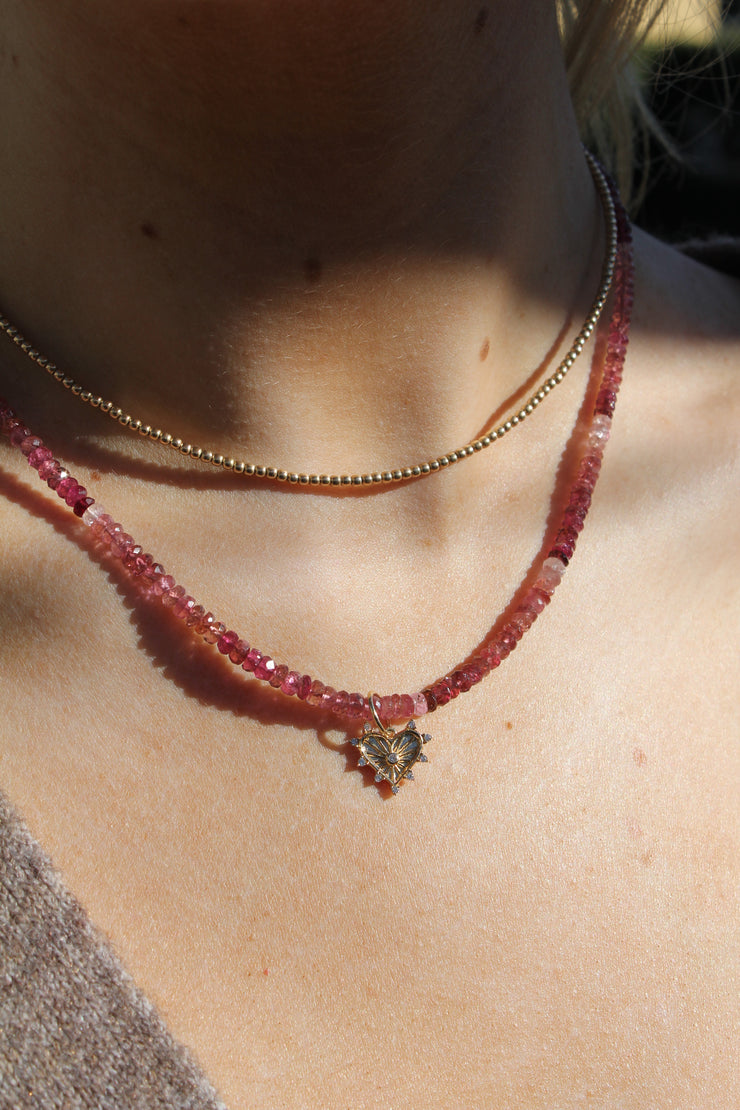 Sweet Rose Ombré Necklace-Gold Filled Bracelet-Karen Lazar Design-14-16"-Karen Lazar Design