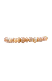 5MM Signature Bracelet with Wisteria Moonstone Yellow Gold Filled Bracelet