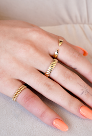 14k Gold Chunky Claw Ring