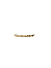 6MM Signature Bracelet with Champagne Moonstone Yellow Gold Filled Bracelet